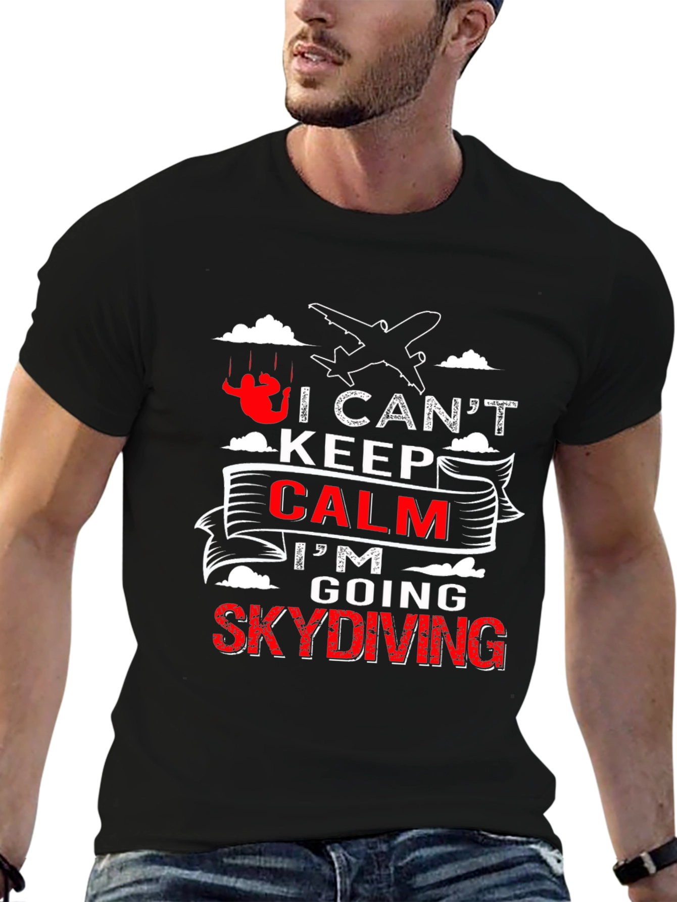 I Cant Keep Calm Skydiving T-Shirt