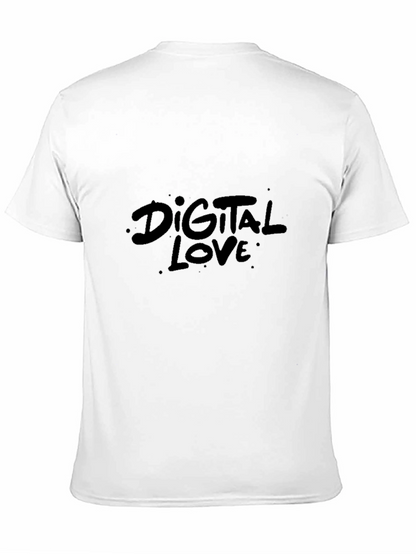 Digital Love Graphic Black Tee