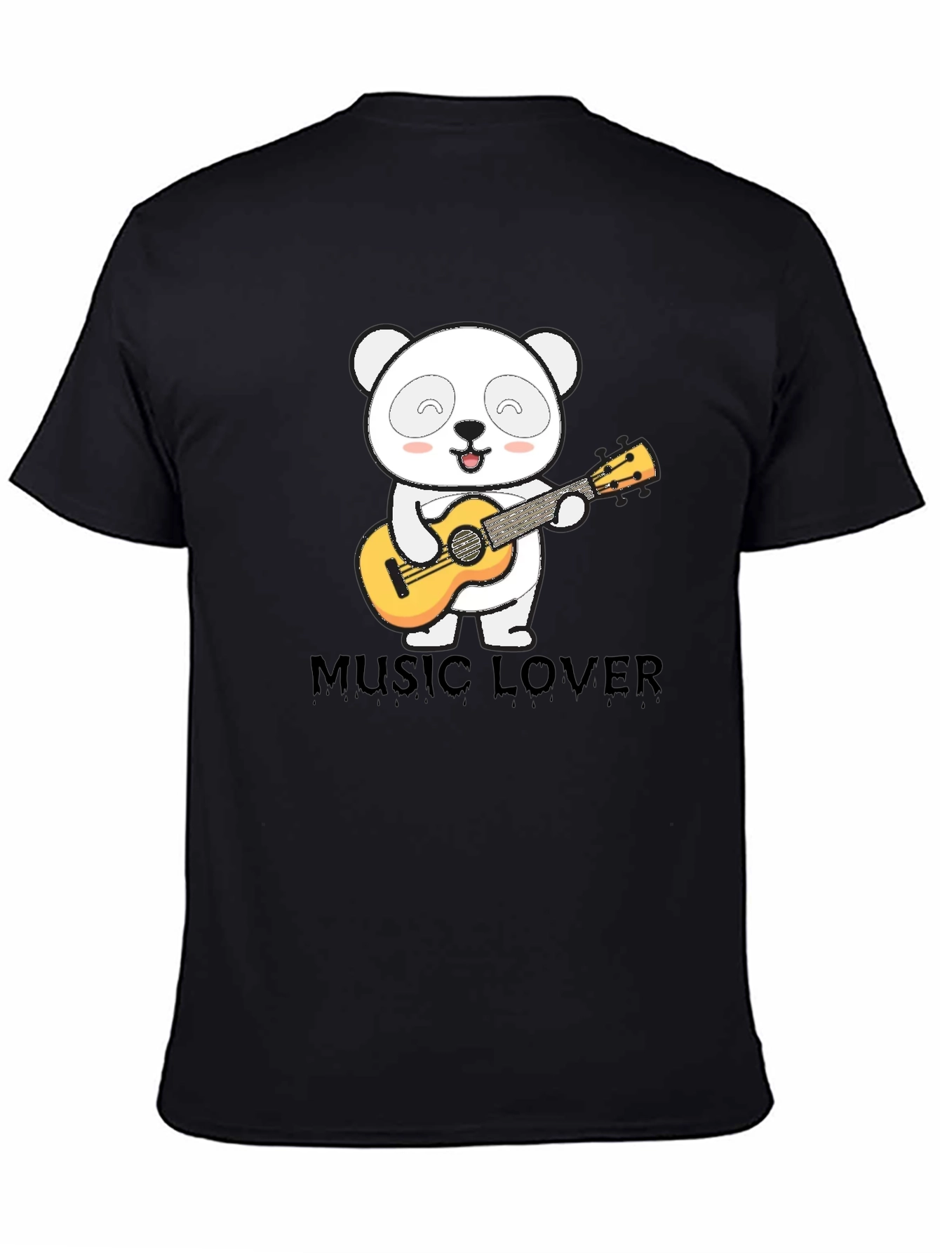 Panda Music Lover Graphic T-Shirt