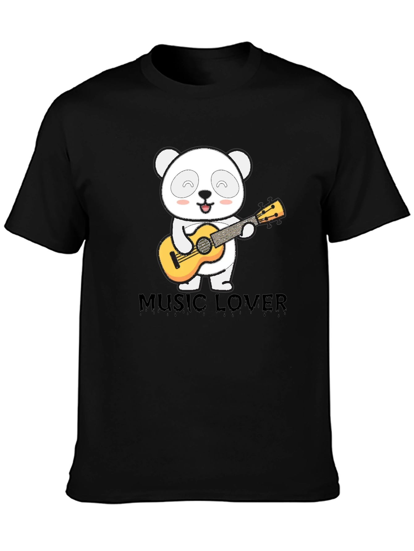 Panda Music Lover Graphic T-Shirt