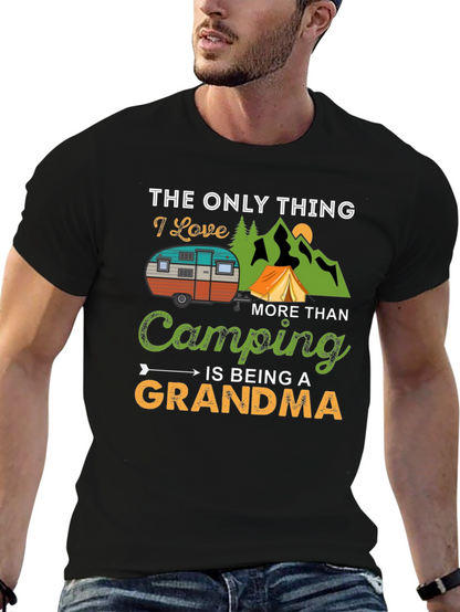 Camping Grandma T-Shirt: I Love Camping!