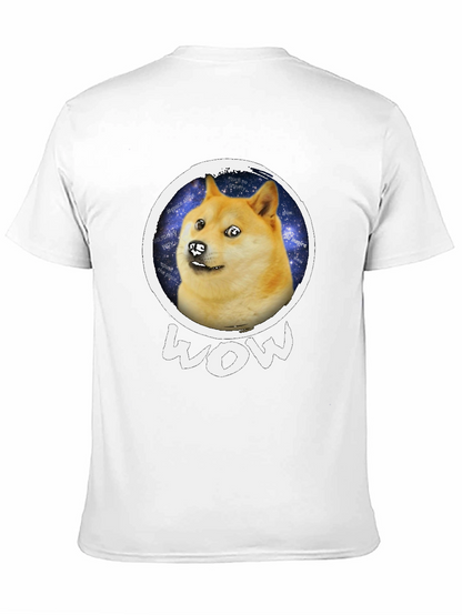 Doge Space Meme Black T-Shirt - Much Wow!