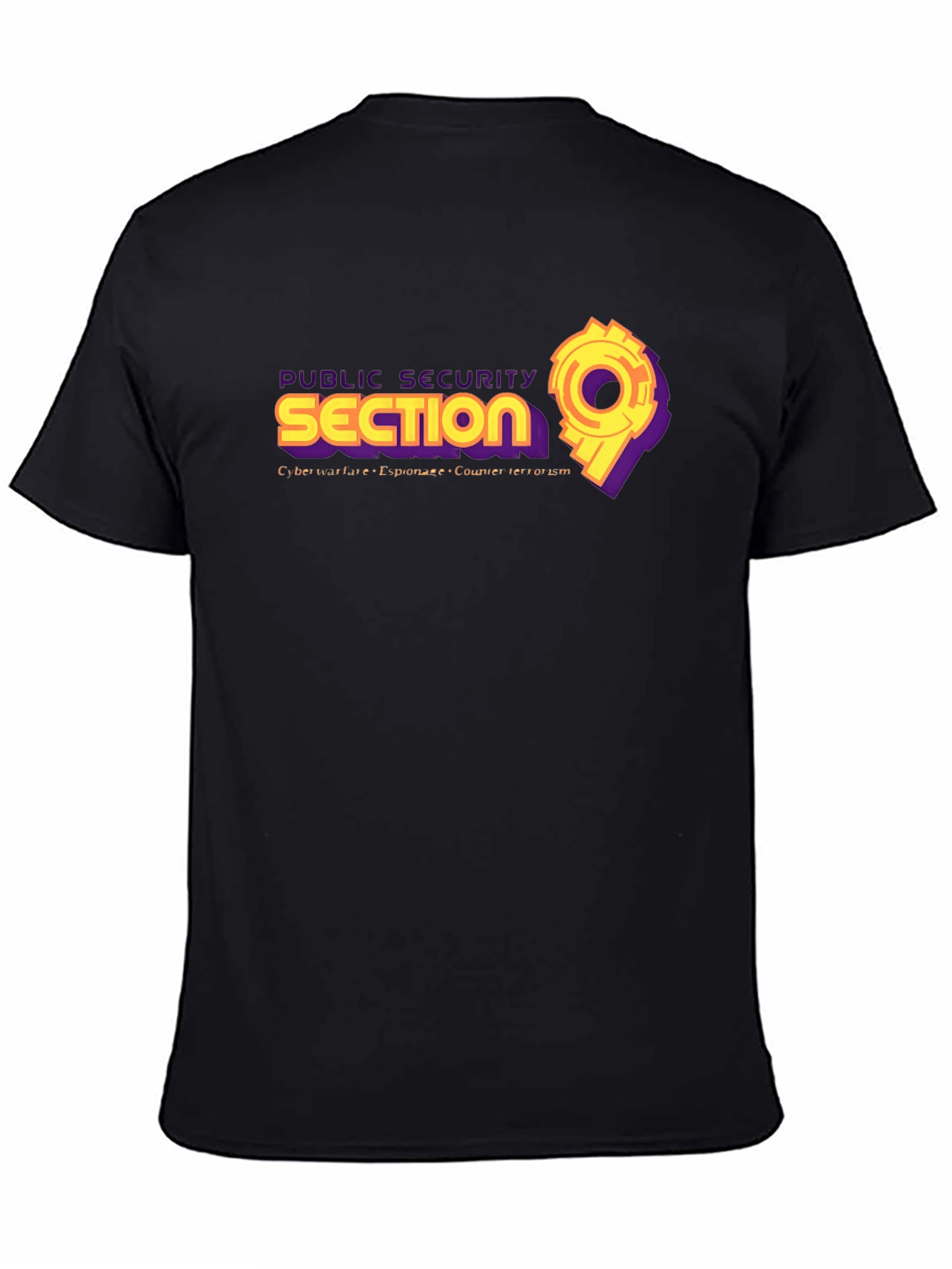 Public Security Section 9 Black T-Shirt