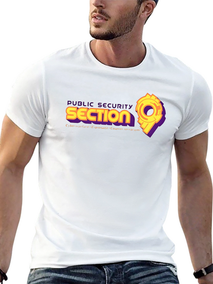 Public Security Section 9 Black T-Shirt