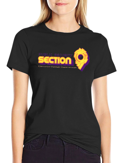 Public Security Section 9 Black T-Shirt