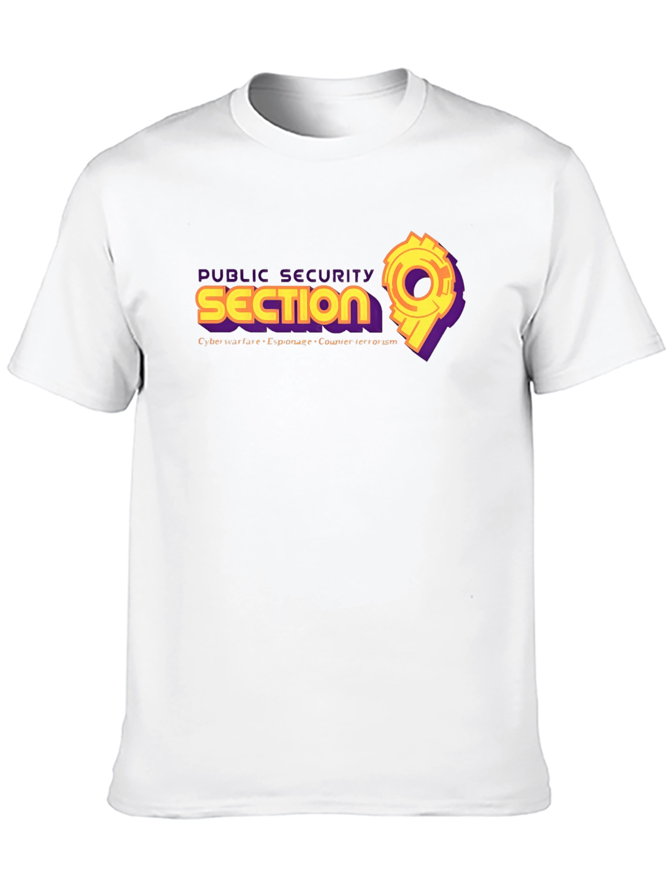 Public Security Section 9 Black T-Shirt