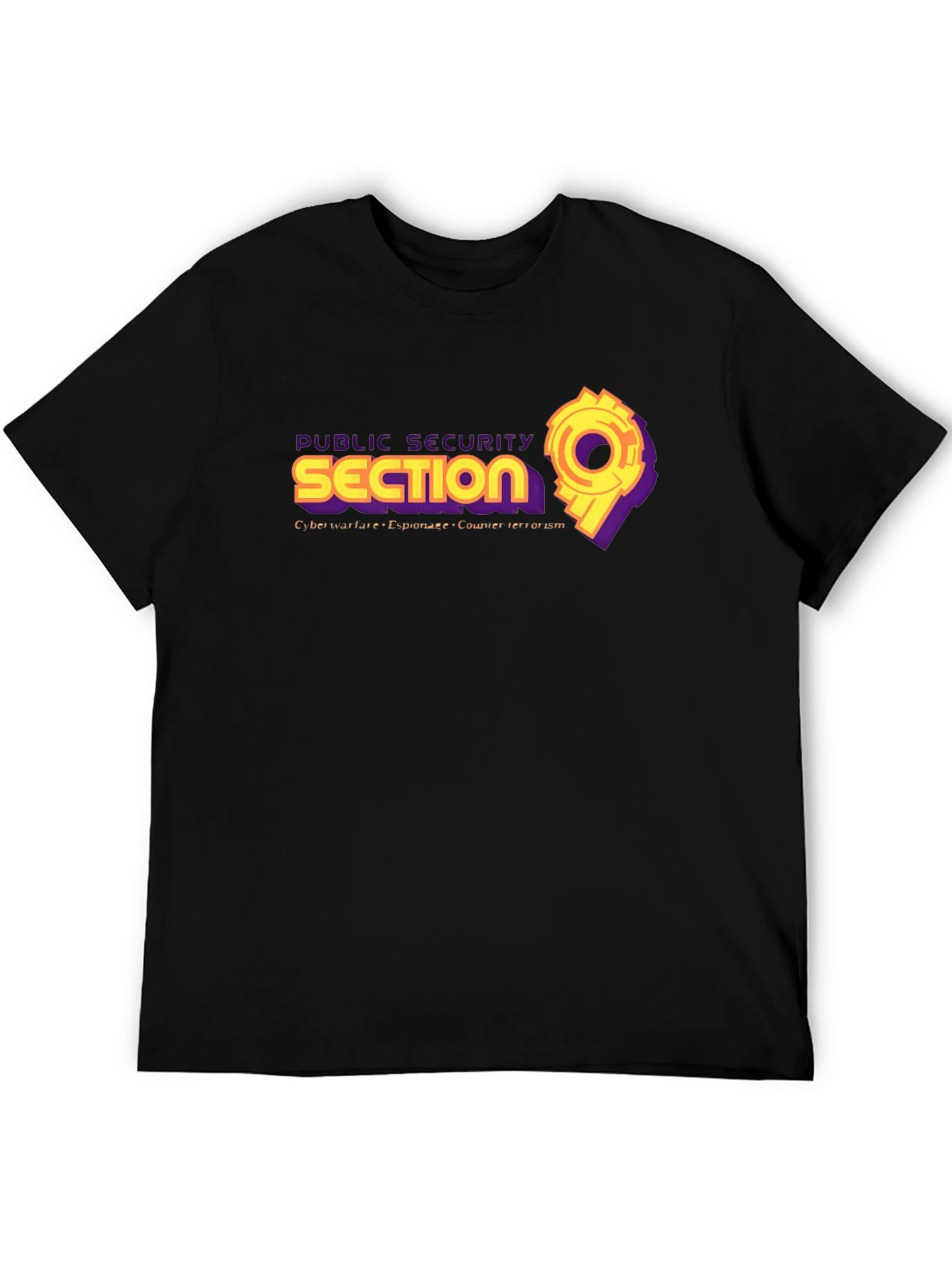 Public Security Section 9 Black T-Shirt