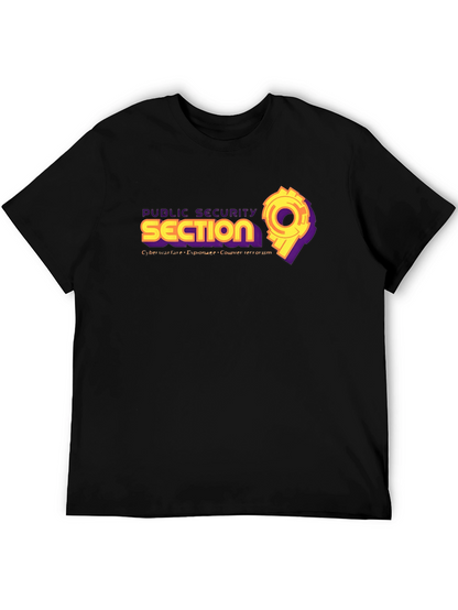 Public Security Section 9 Black T-Shirt