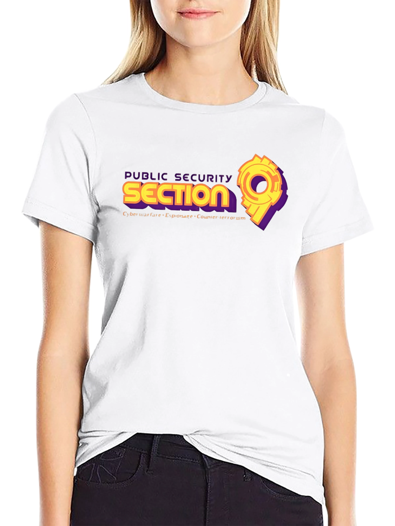 Public Security Section 9 Black T-Shirt