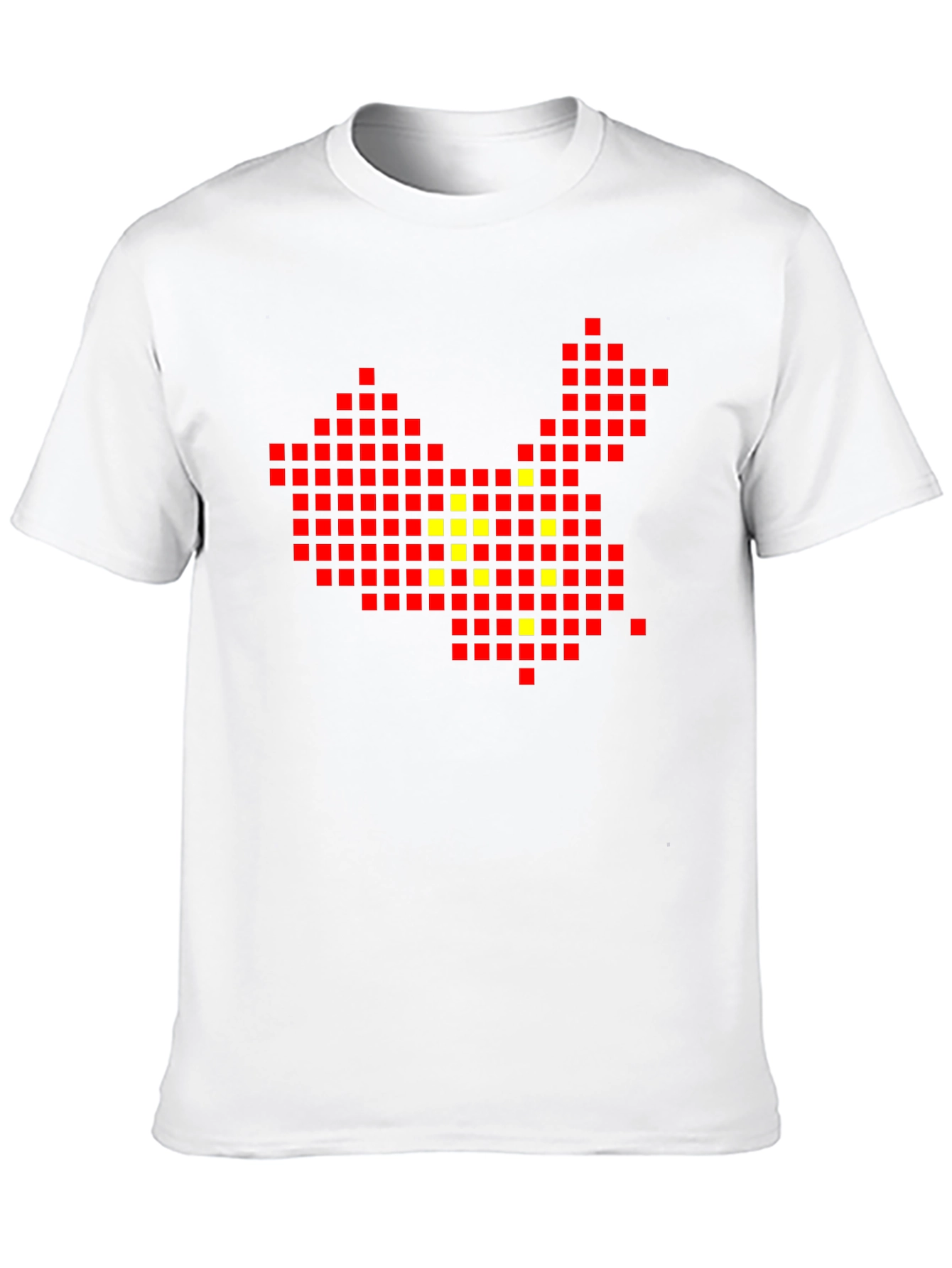 China Pixel Art Black T-Shirt