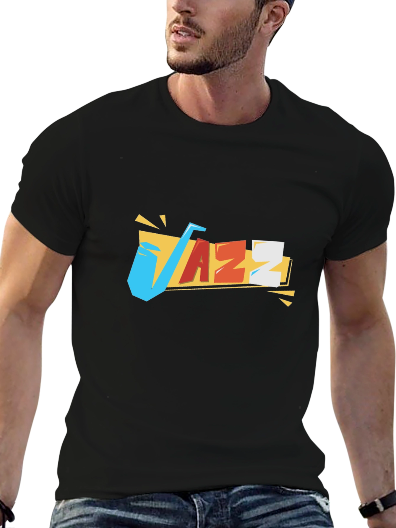 Cool Jazz Graphic Black T-Shirt