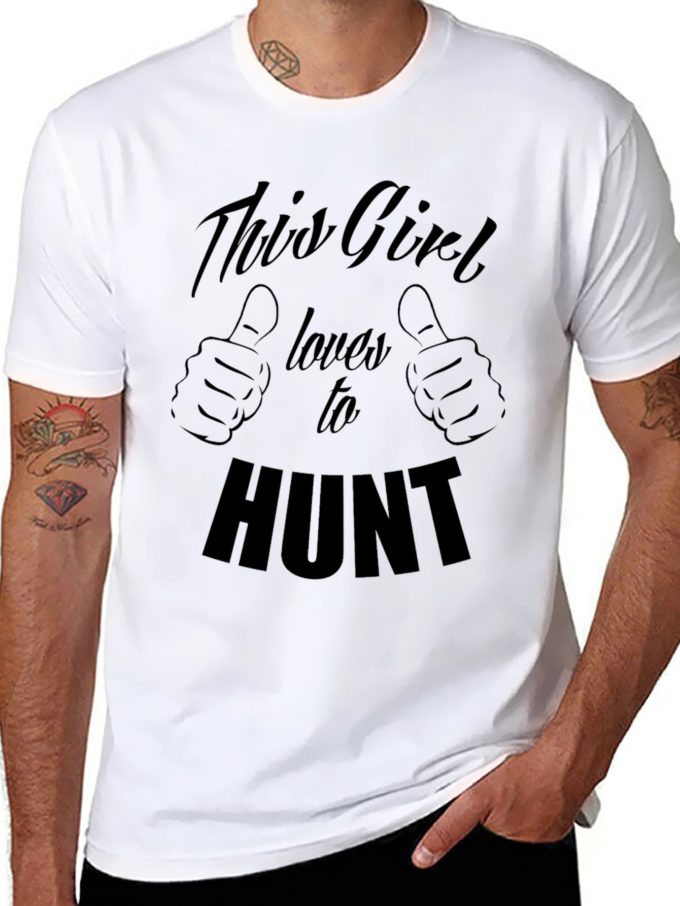 This Girl Loves To Hunt Graphic Tee
