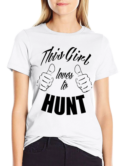 This Girl Loves To Hunt Graphic Tee