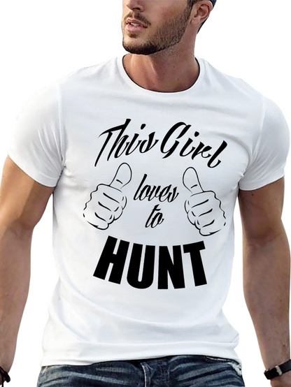 This Girl Loves To Hunt Graphic Tee