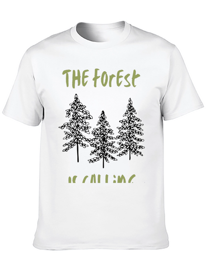 Forest Calling Tee - Nature Lovers Black T-Shirt