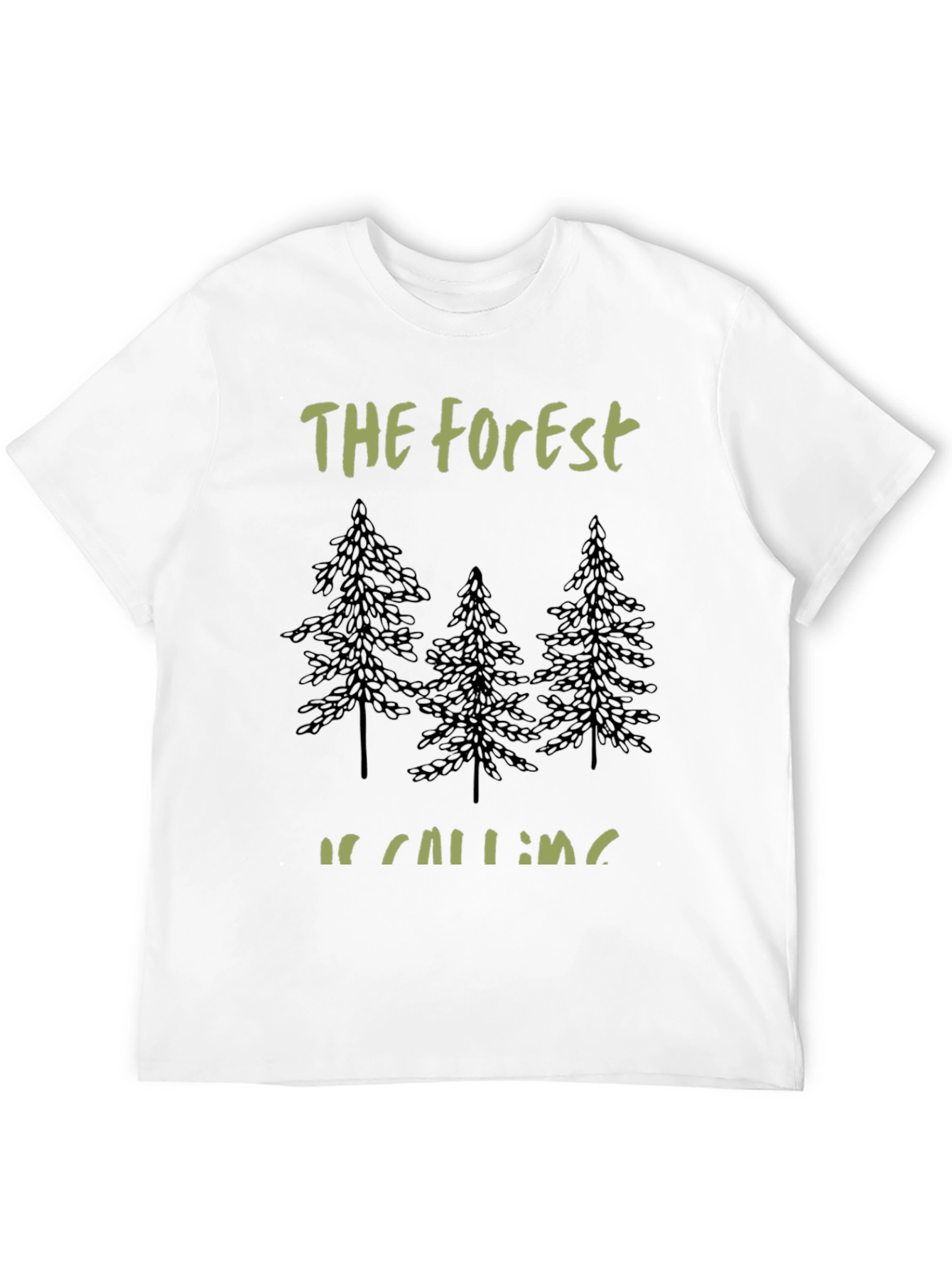 Forest Calling Tee - Nature Lovers Black T-Shirt