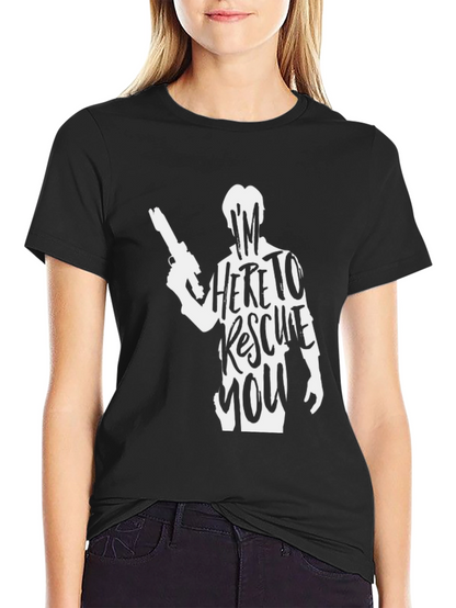Im Here to Rescue You T-Shirt - Black