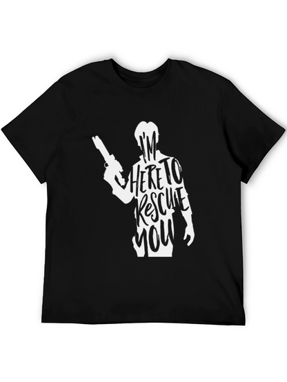 Im Here to Rescue You T-Shirt - Black