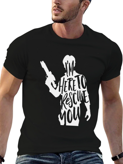 Im Here to Rescue You T-Shirt - Black