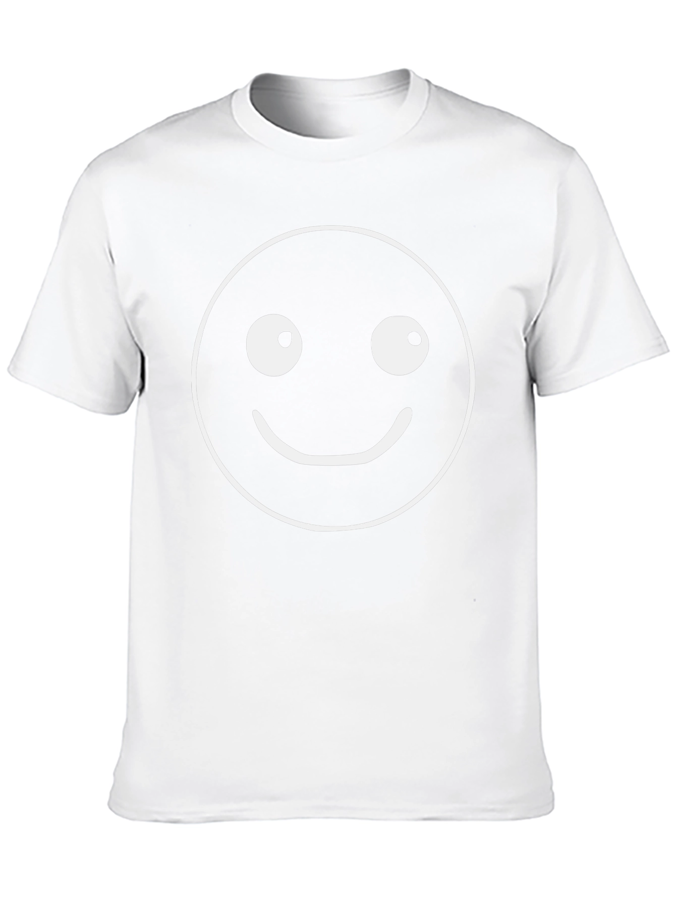 Smiley Face Graphic T-Shirt - Soft Cotton Blend