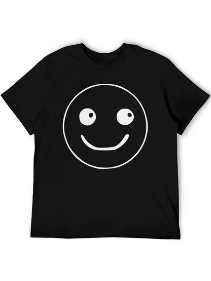 Smiley Face Graphic T-Shirt - Soft Cotton Blend