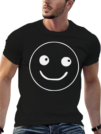 Smiley Face Graphic T-Shirt - Soft Cotton Blend