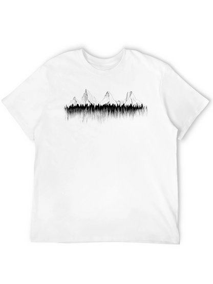 Mountainscape Graphic Tee - Stylish Nature-Inspired Design