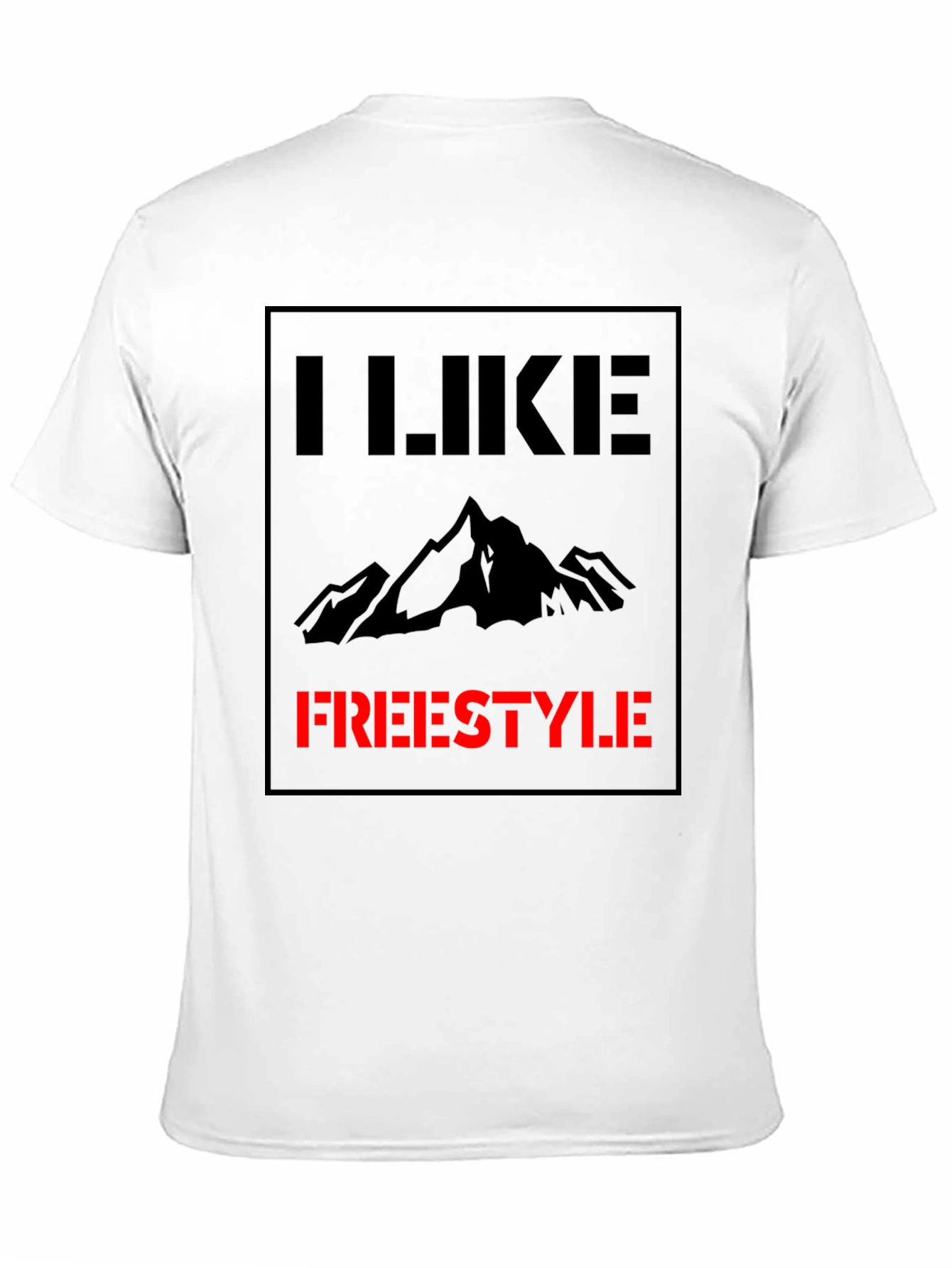 I Like Freestyle Graphic Tee - Black Cotton Shirt