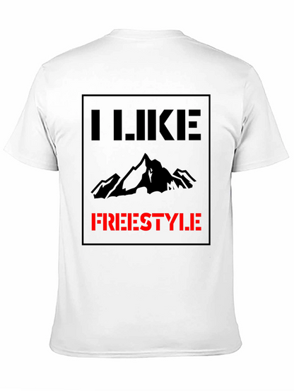 I Like Freestyle Graphic Tee - Black Cotton Shirt