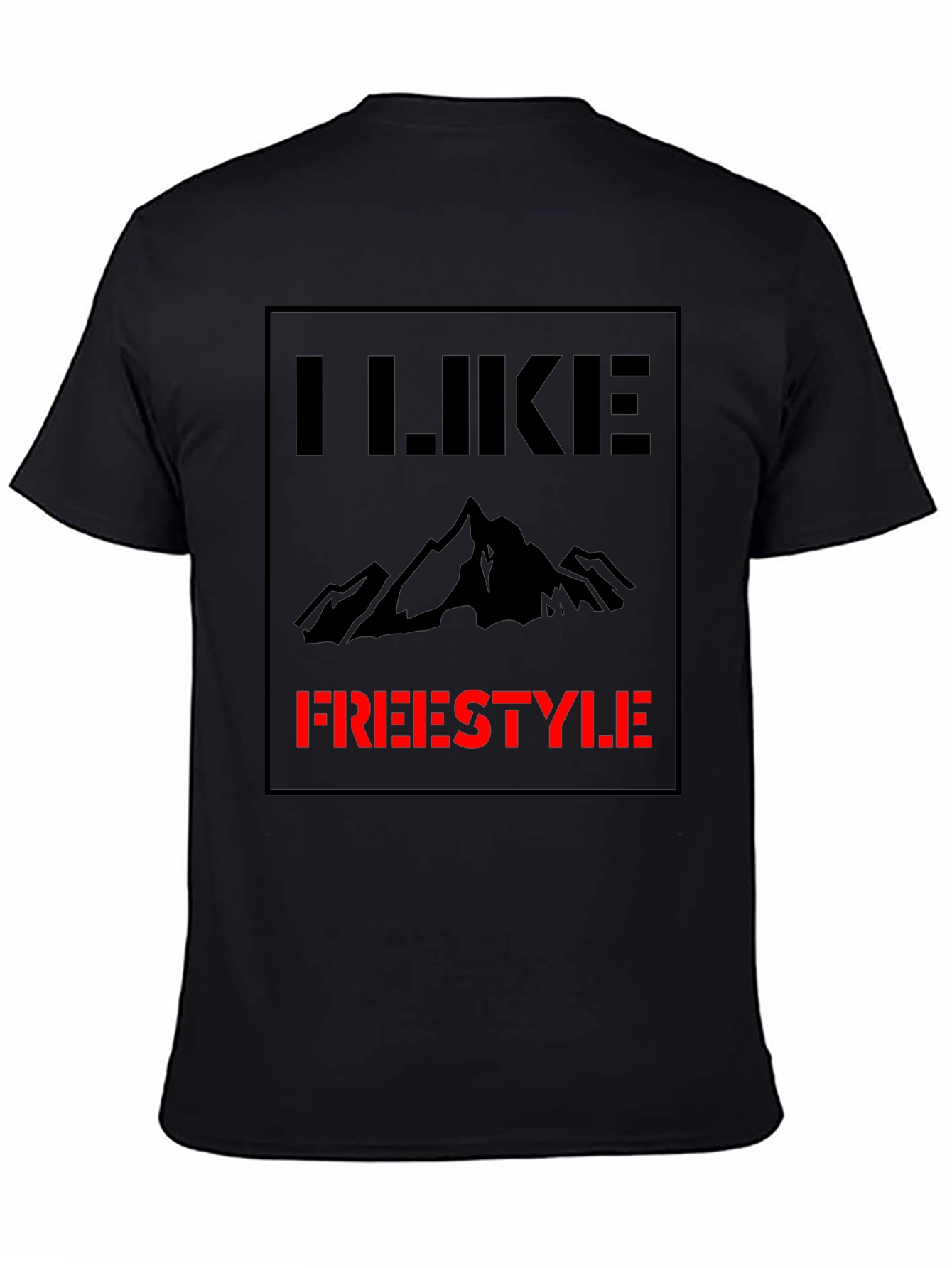 I Like Freestyle Graphic Tee - Black Cotton Shirt