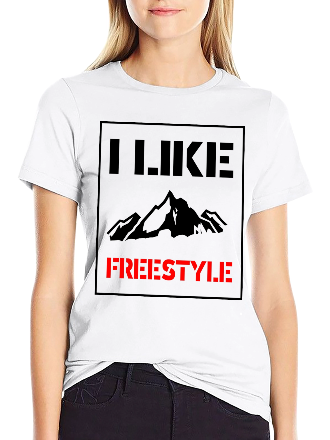 I Like Freestyle Graphic Tee - Black Cotton Shirt