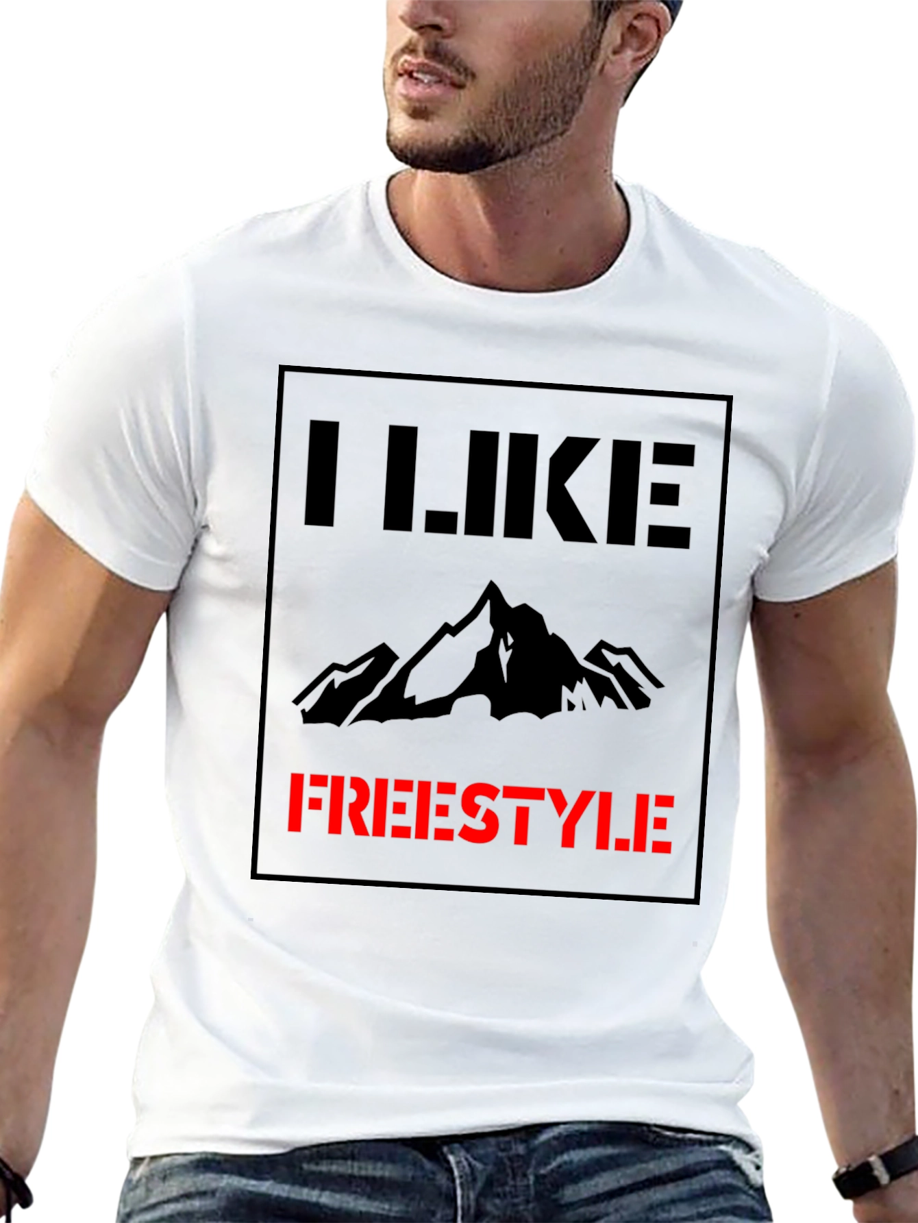 I Like Freestyle Graphic Tee - Black Cotton Shirt