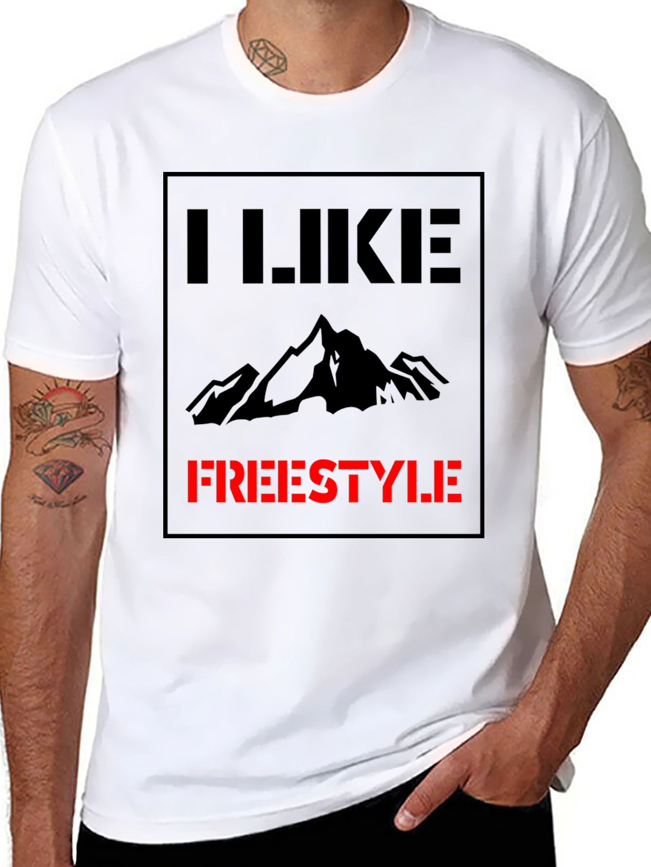 I Like Freestyle Graphic Tee - Black Cotton Shirt