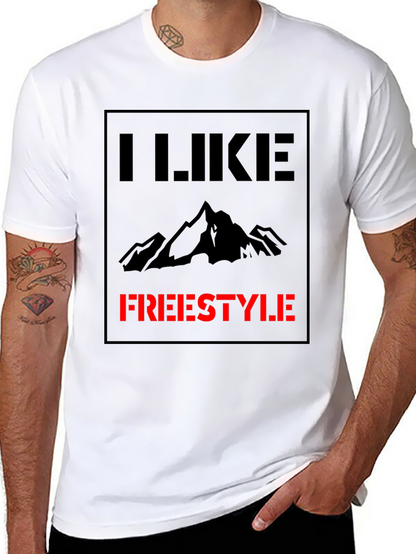 I Like Freestyle Graphic Tee - Black Cotton Shirt