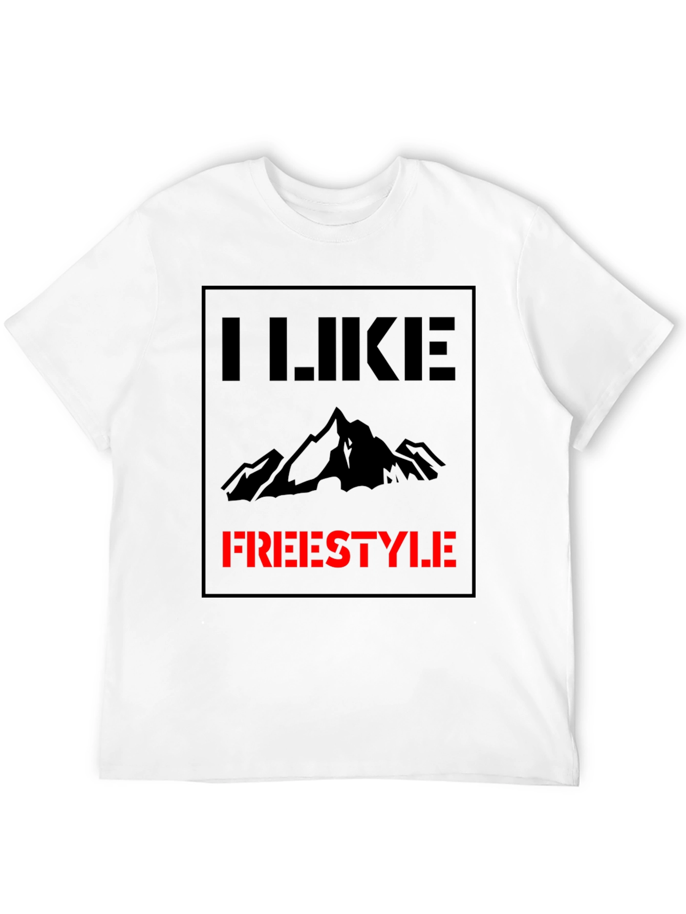 I Like Freestyle Graphic Tee - Black Cotton Shirt