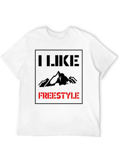 I Like Freestyle Graphic Tee - Black Cotton Shirt