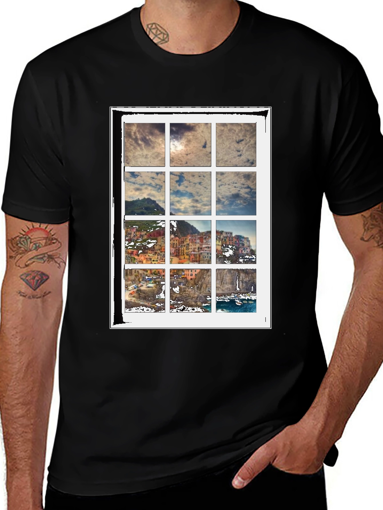 Scenic View T-Shirt - Cinque Terre Inspired