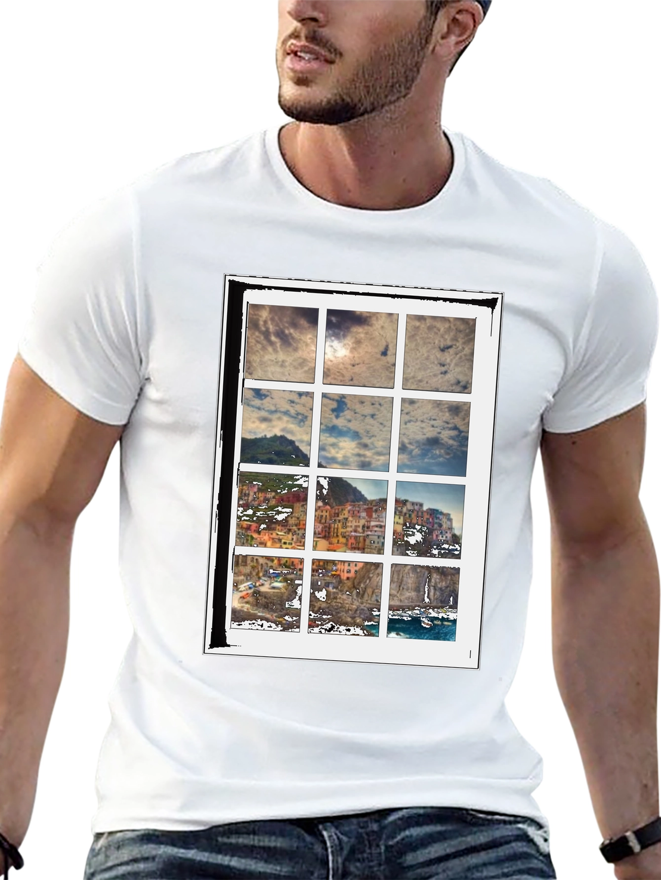 Scenic View T-Shirt - Cinque Terre Inspired