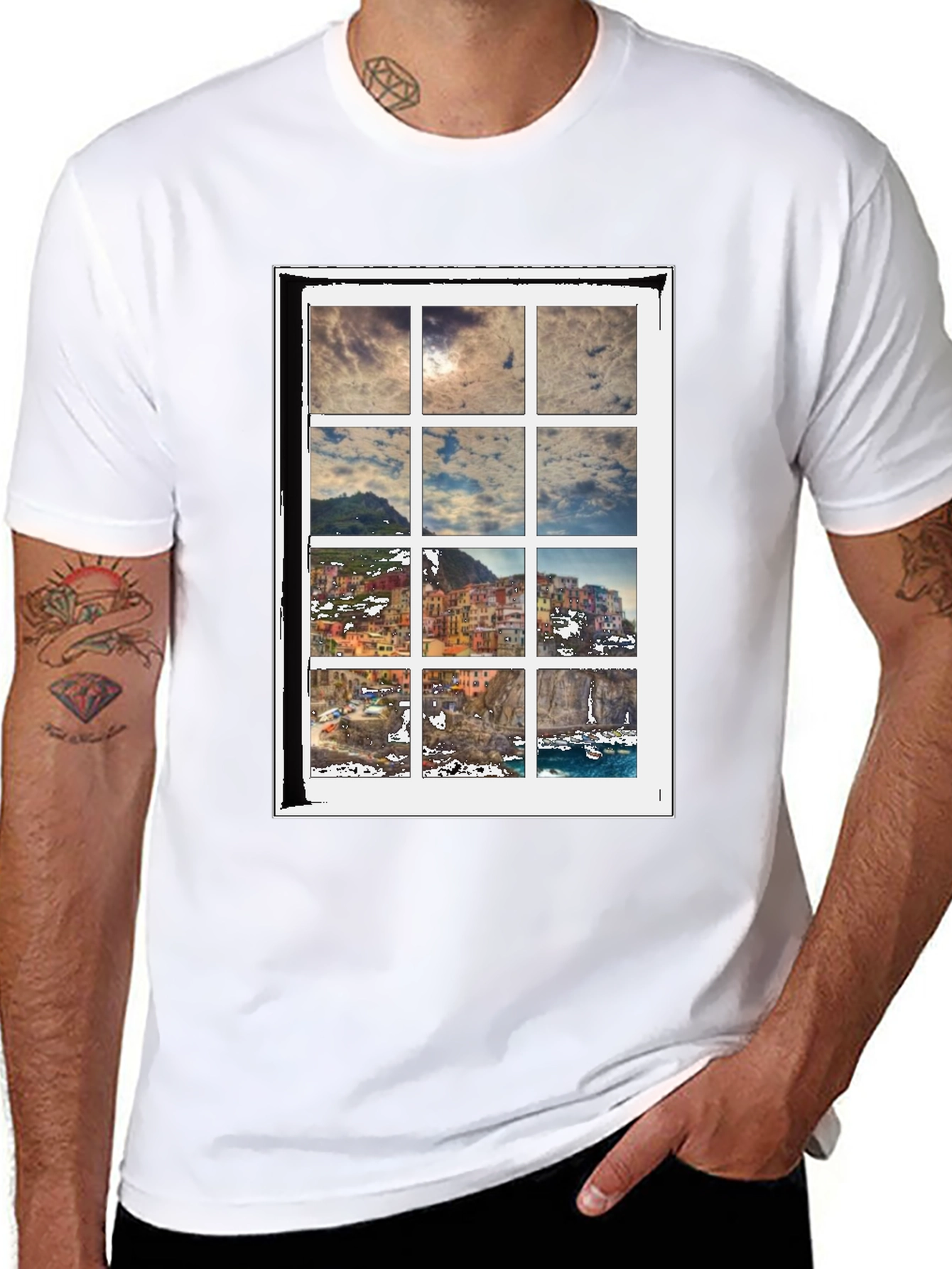 Scenic View T-Shirt - Cinque Terre Inspired
