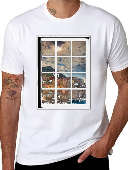 Scenic View T-Shirt - Cinque Terre Inspired