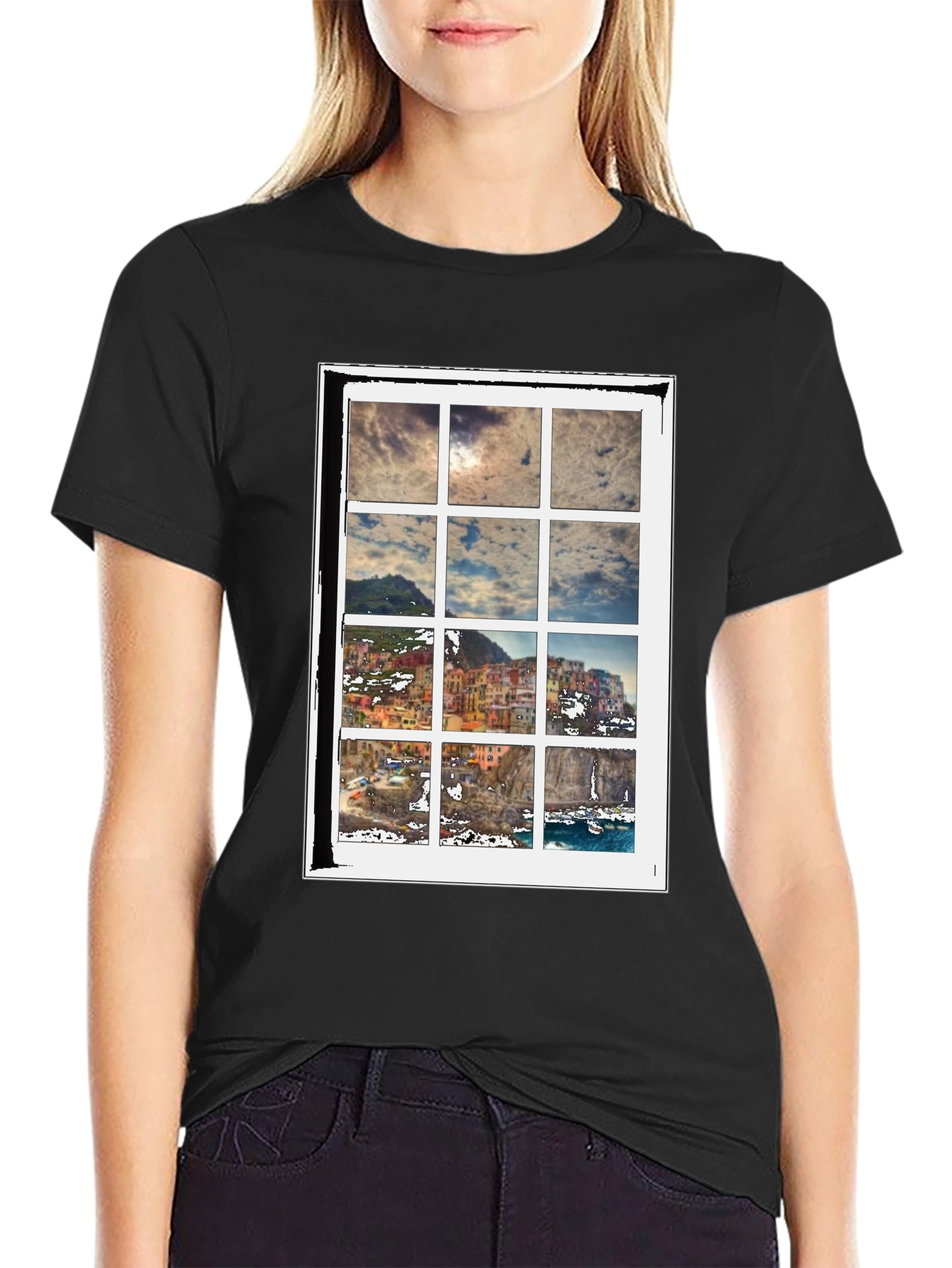 Scenic View T-Shirt - Cinque Terre Inspired