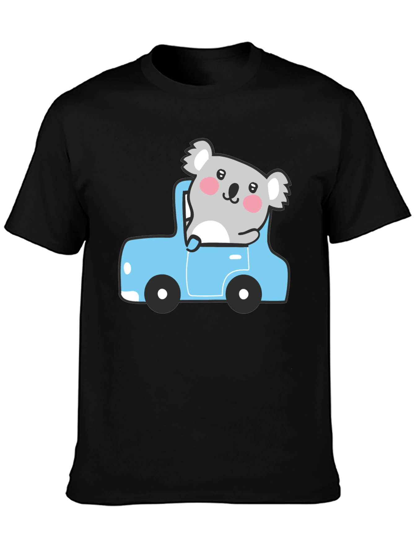 Koala in Car Graphic Tee - Cute & Comfy!