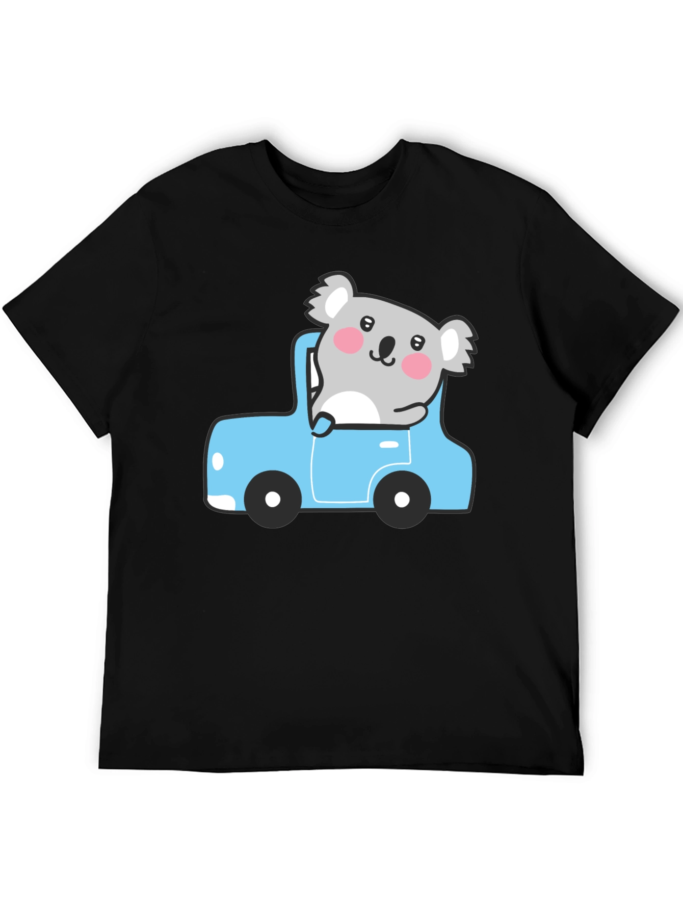 Koala in Car Graphic Tee - Cute & Comfy!