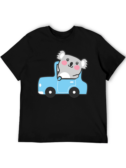 Koala in Car Graphic Tee - Cute & Comfy!