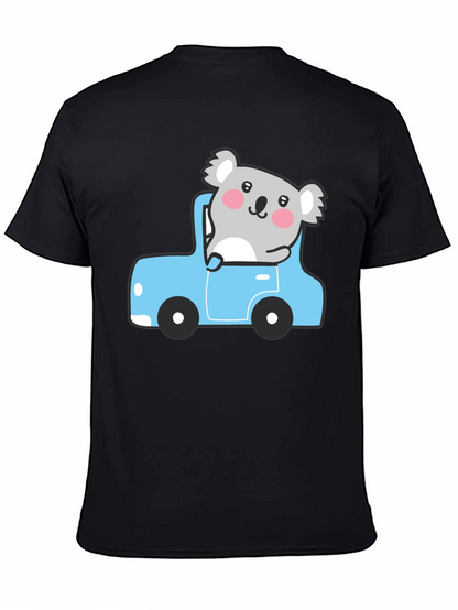Koala in Car Graphic Tee - Cute & Comfy!