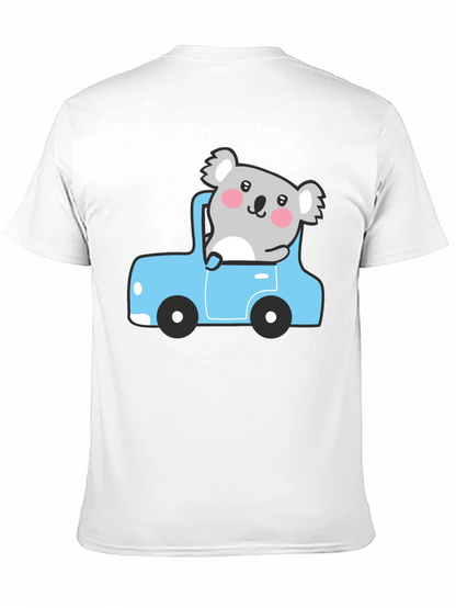 Koala in Car Graphic Tee - Cute & Comfy!