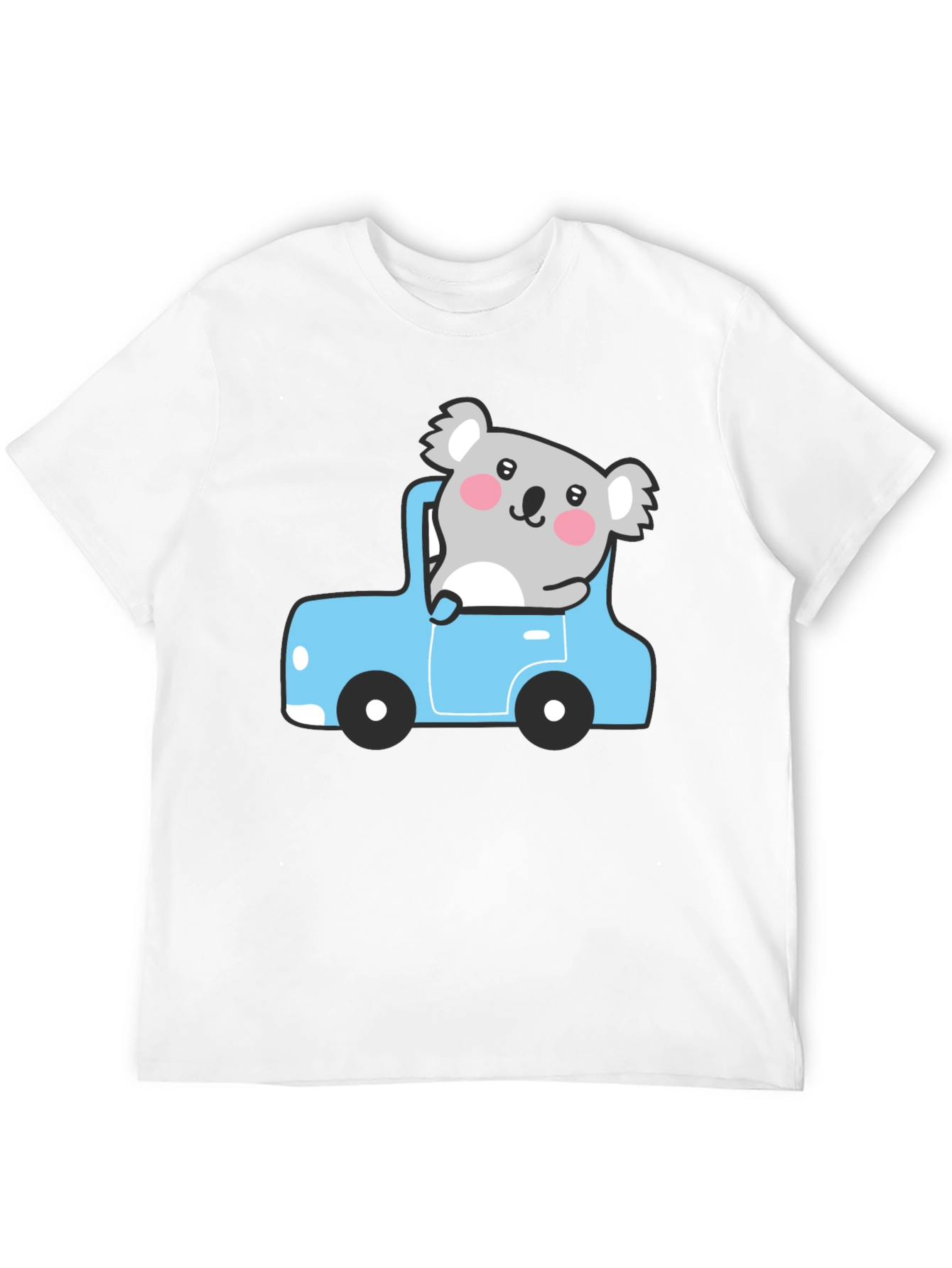 Koala in Car Graphic Tee - Cute & Comfy!