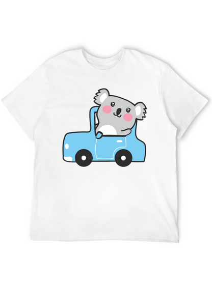 Koala in Car Graphic Tee - Cute & Comfy!