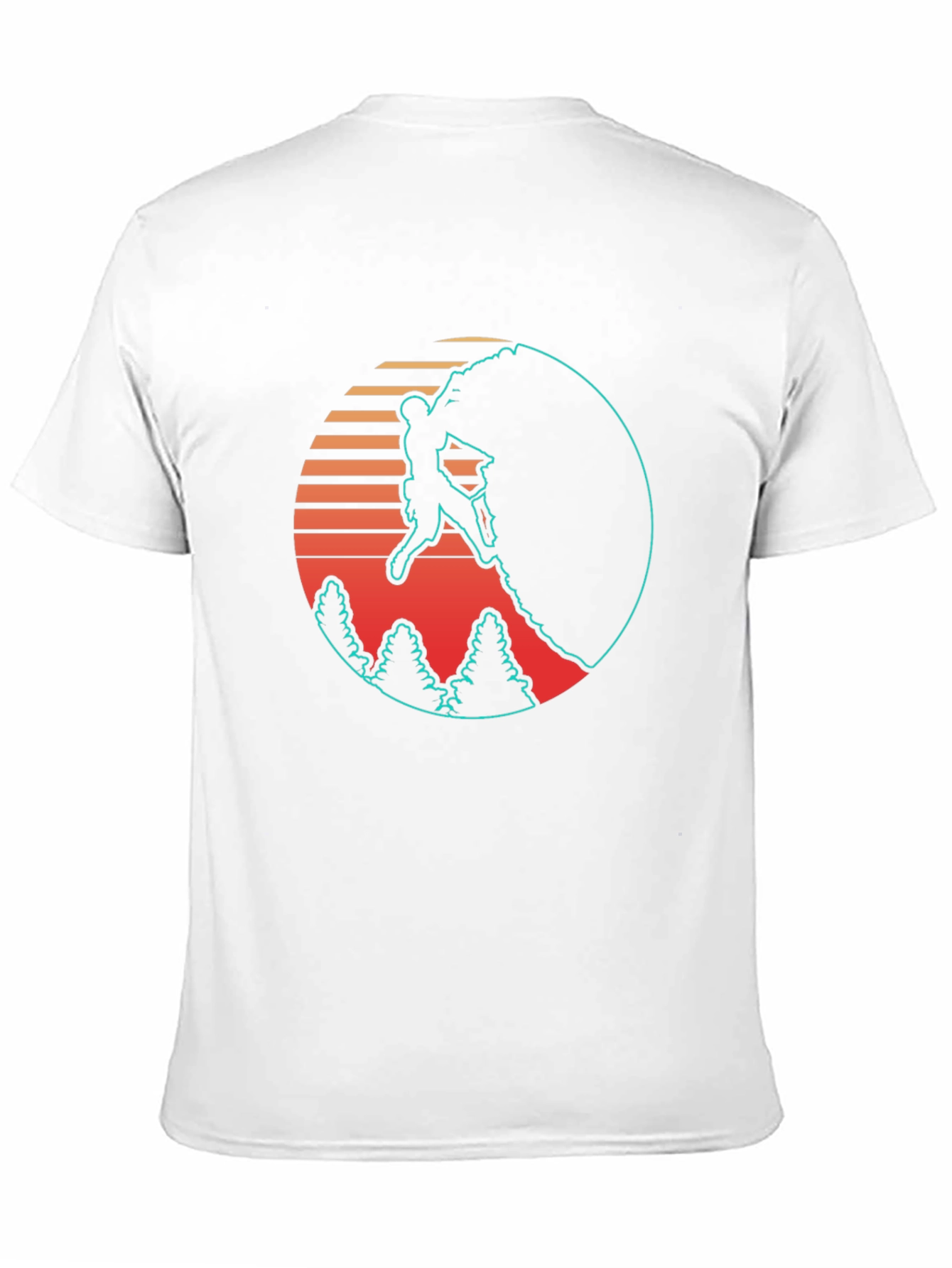 Retro Rock Climbing Black T-Shirt