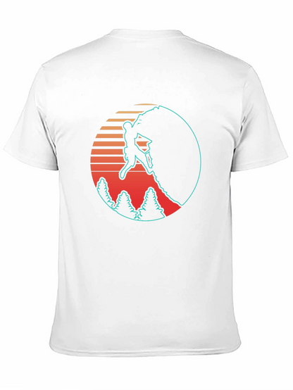 Retro Rock Climbing Black T-Shirt